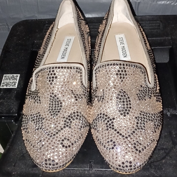 Steve Madden Shoes - Steve Madden Rhinestone Loafers, Sz 8 EUC